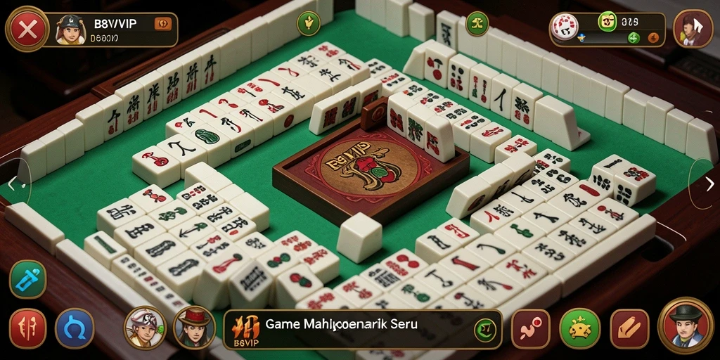 Tampilan utama B8VIP yang menampilkan gameplay Mahjong yang seru.
