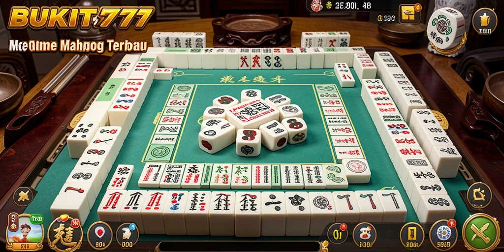 Tampilan grafis menakjubkan dari gameplay BUKIT777 Mahjong.