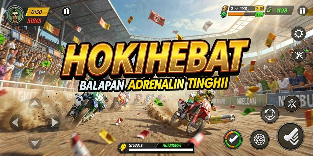 Pengalaman balapan seru dalam HOKIHEBAT dengan grafis menawan.