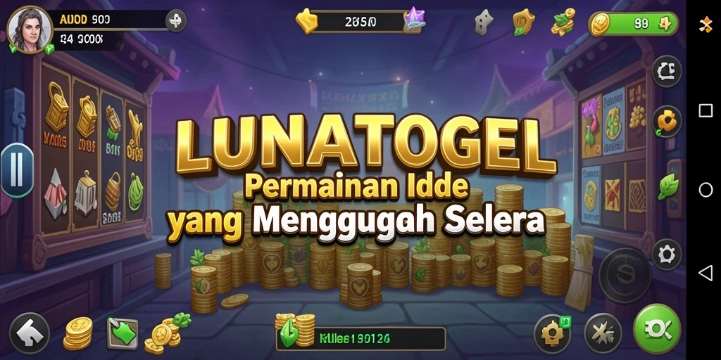 Tampilan gameplay seru dan interaktif LUNATOGEL yang mengasyikkan.