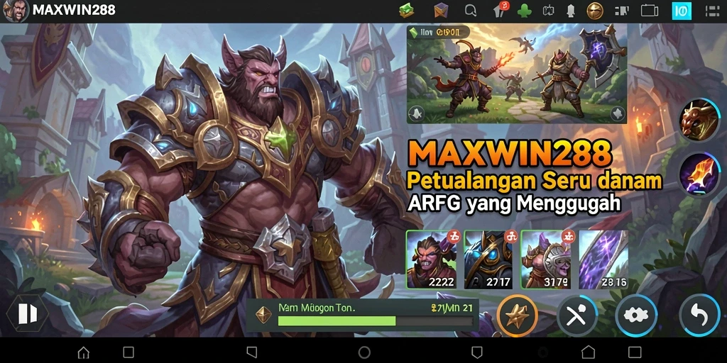 Tampilan menarik gameplay MAXWIN288 dalam dunia fantasi ARPG.