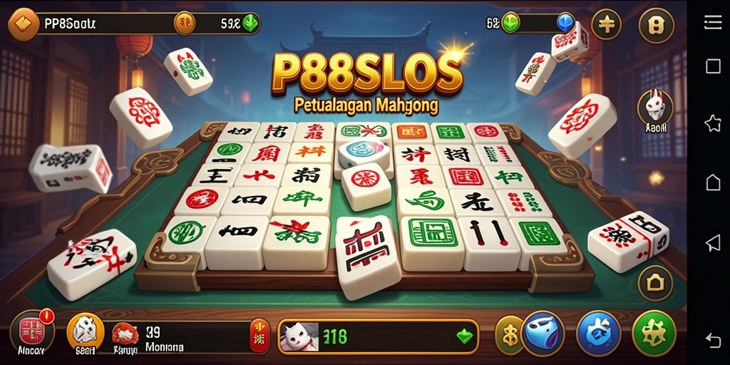 Tampilan menarik dari gameplay Mahjong di PP88SLOTS.