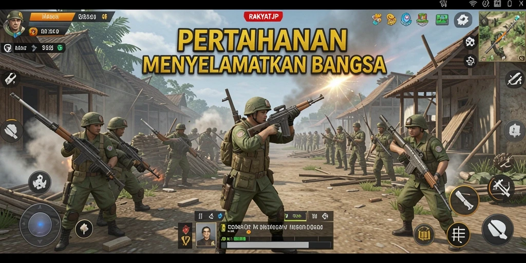Tampilan gameplay RAKYATJP yang menakjubkan dalam aksi Tower Defense.